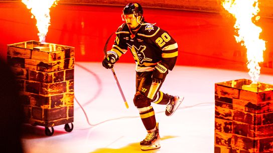 One-on-one: Pietila aims to bring simplicity, toughness to pros taken Wheeling, W.Va.. Photo by ZACK RAWSON / WHEELING NAILERS